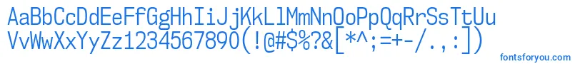 Шрифт Nk57MonospaceCdBk – синие шрифты