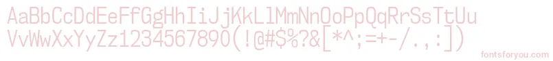 Nk57MonospaceCdBk Font – Pink Fonts on White Background