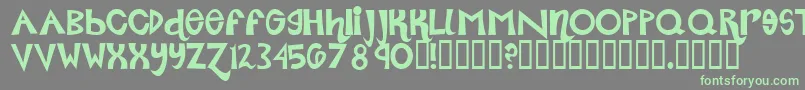 Roller ffy-fontti – vihreät fontit harmaalla taustalla