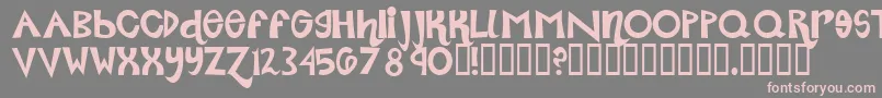 Roller ffy Font – Pink Fonts on Gray Background