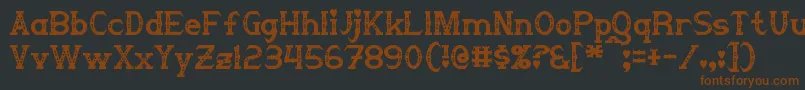Steampuff Font – Brown Fonts on Black Background
