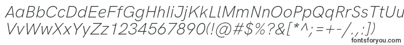 HkgroteskLightitalic-fontti – Tekstitysfontit