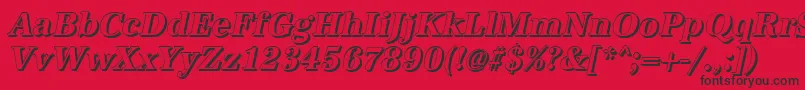 AntiquashCdBolditalic Font – Black Fonts on Red Background