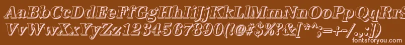 AntiquashCdBolditalic Font – Pink Fonts on Brown Background