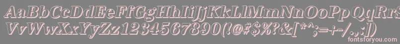AntiquashCdBolditalic Font – Pink Fonts on Gray Background