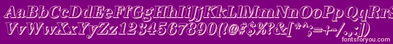 AntiquashCdBolditalic Font – Pink Fonts on Purple Background