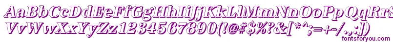 AntiquashCdBolditalic Font – Purple Fonts on White Background