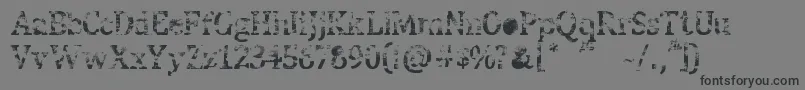 StreetBlues-Schriftart – Schwarze Schriften auf grauem Hintergrund