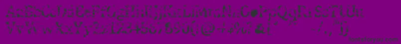フォントStreetBlues – 紫の背景に黒い文字