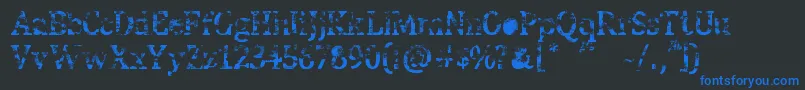 StreetBlues Font – Blue Fonts on Black Background