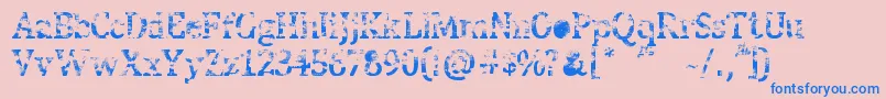 Weitere Informationen zur StreetBlues-Schriftart StreetBlues-Schriftart – Blaue Schriften auf rosa Hintergrund