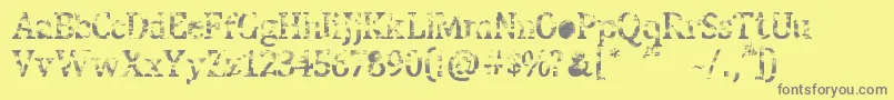 Weitere Informationen zur StreetBlues-Schriftart StreetBlues-Schriftart – Graue Schriften auf gelbem Hintergrund