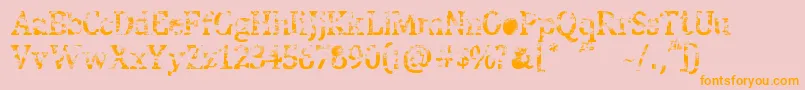 StreetBlues Font – Orange Fonts on Pink Background