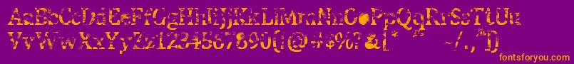 StreetBlues Font – Orange Fonts on Purple Background