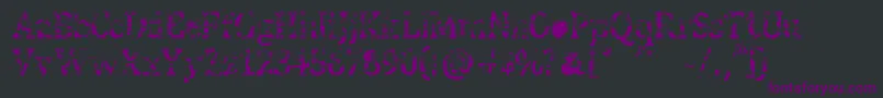 StreetBlues Font – Purple Fonts on Black Background
