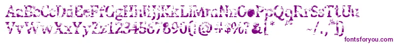StreetBlues-fontti – violetit fontit valkoisella taustalla