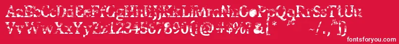 StreetBlues Font – White Fonts on Red Background