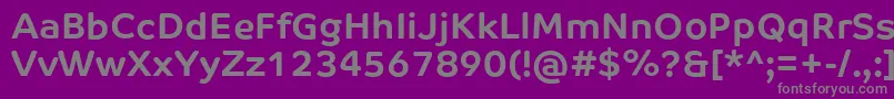 Weitere Informationen zur CoTextCorpBold-Schriftart CoTextCorpBold-Schriftart – Graue Schriften auf violettem Hintergrund