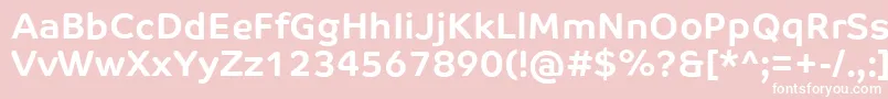 CoTextCorpBold Font – White Fonts on Pink Background