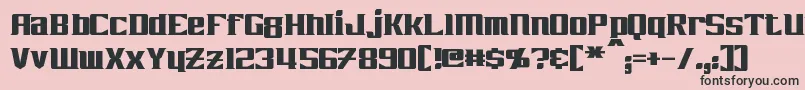 Zarathos Font – Black Fonts on Pink Background