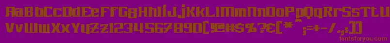 Zarathos Font – Brown Fonts on Purple Background