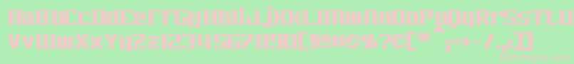 Zarathos Font – Pink Fonts on Green Background