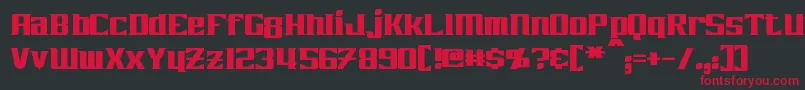 Zarathos Font – Red Fonts on Black Background
