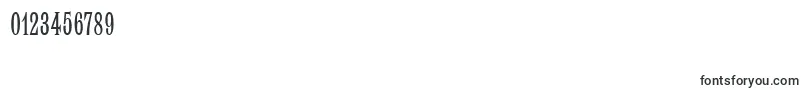 Czcionka LatinMtCondensed – czcionki dla cyfr i liczb