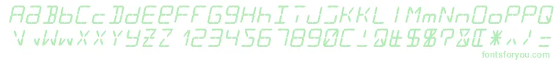 Lcd14italic Font – Green Fonts