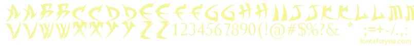 TrollKabbВ¦Font-Schriftart – Gelbe Schriften