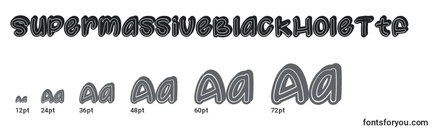 SupermassiveBlackHoleTtf Font Sizes