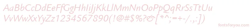 ItcLegacySansLtBookItalic Font – Pink Fonts