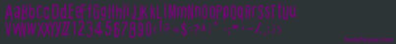 CartoonEast Font – Purple Fonts on Black Background