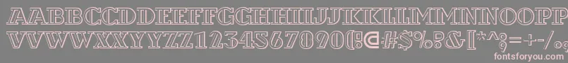 ADexterotldecor3D Font – Pink Fonts on Gray Background