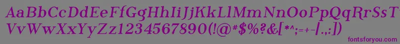 Phosb Font – Purple Fonts on Gray Background