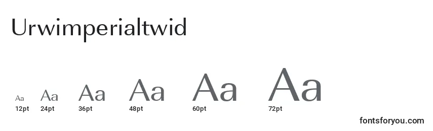 Urwimperialtwid Font Sizes