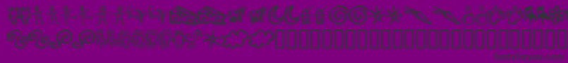 Gooddb Font – Black Fonts on Purple Background