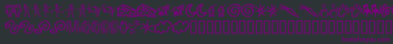 Gooddb Font – Purple Fonts on Black Background