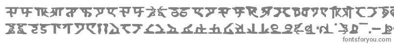 Homew-fontti – harmaat kirjasimet valkoisella taustalla