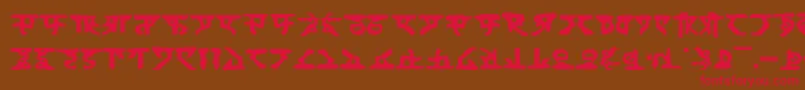 Homew Font – Red Fonts on Brown Background