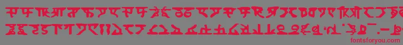 Homew Font – Red Fonts on Gray Background