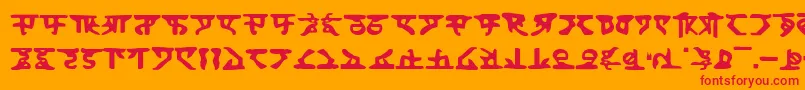 Homew Font – Red Fonts on Orange Background