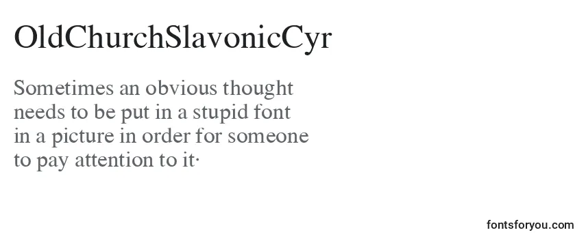 OldChurchSlavonicCyr Font