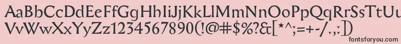 Aichel Font – Black Fonts on Pink Background