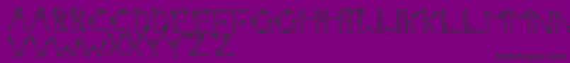 Nakedchick Font – Black Fonts on Purple Background