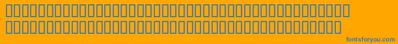 Wbxscar Font – Blue Fonts on Orange Background