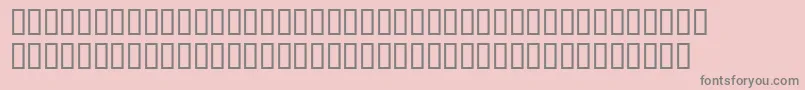 フォントWbxscar – ピンクの背景に灰色の文字