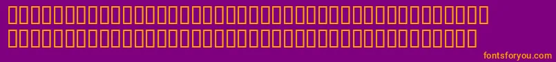 Wbxscar Font – Orange Fonts on Purple Background