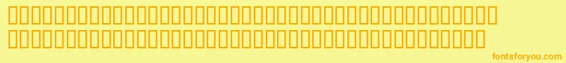 Wbxscar Font – Orange Fonts on Yellow Background