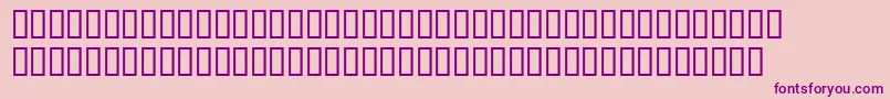 Wbxscar Font – Purple Fonts on Pink Background